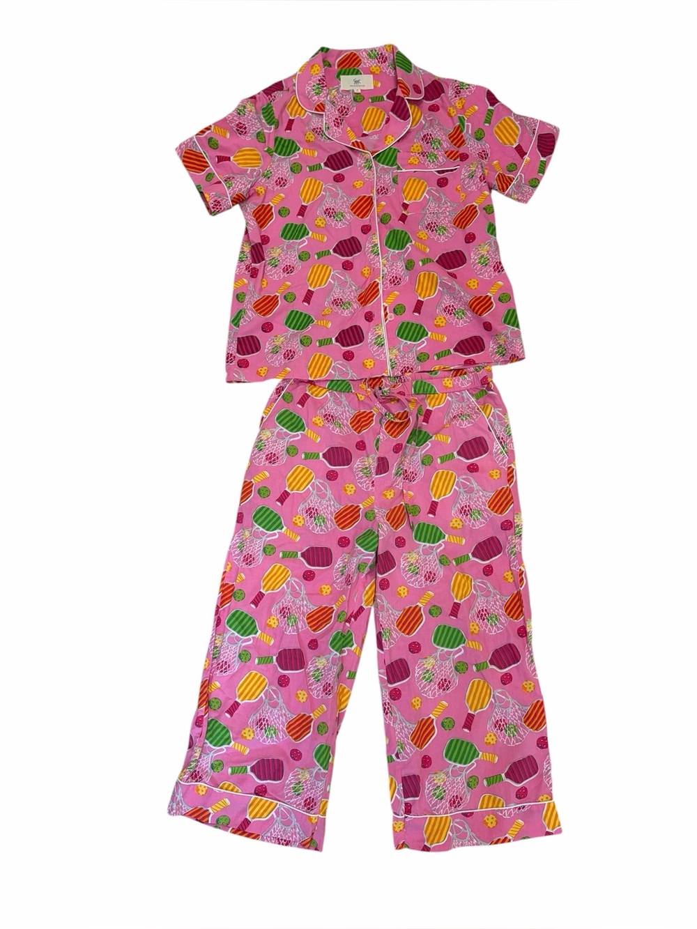 PrintFresh Pink Pickleball Print Pajama set size medium